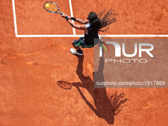Dustin Brown during the match against Bernard Tomic corresponding to the Barcelona Open Banc Sabadell, on April 25, 2017.  (