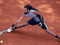 Dustin Brown during the match against Bernard Tomic corresponding to the Barcelona Open Banc Sabadell, on April 25, 2017.  (