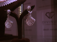 Divinus Creation new Diamond Jewellery collection on April 25,2017 in Kolkata,India. (
