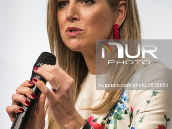 Queen Maxima of the Netherlands is pictured during the Woman 20 Summit in Berlin, Germany on April 25, 2017. The event, which is connected t...