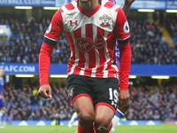 Southampton's Sofiane Boufal
during the Premier League match between Chelsea and Southampton at Stamford Bridge, London, England on 25 April...