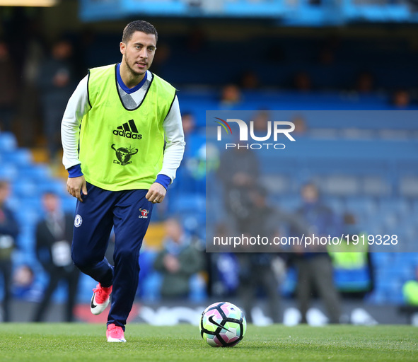 Chelsea's Eden Hazard
during the Premier League match between Chelsea and Southampton at Stamford Bridge, London, England on 25 April 2017....