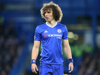 Chelsea's David Luiz
during the Premier League match between Chelsea and Southampton at Stamford Bridge, London, England on 25 April 2017....