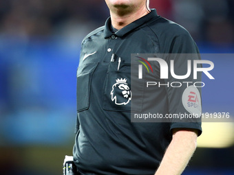Referee Lee Mason
during the Premier League match between Chelsea and Southampton at Stamford Bridge, London, England on 25 April 2017. 

 (