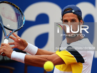 Feliciano Lopez during the match against Albert Montanes corresponding to the Barcelona Open Banc Sabadell, on April 26, 2017. (