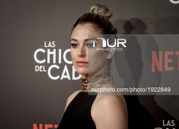 Spanish actress Blanca Suarez attends 'Las Chicas Del Cable' premiere at the Callao cinema on April 27, 2017 in Madrid, Spain. 
