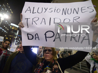 The Right São Paulo group organized a march against the Immigration Law in the city of Sao Paulo on 3 May 2017. The demonstration took place...