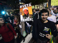 The Right São Paulo group organized a march against the Immigration Law in the city of Sao Paulo on 3 May 2017. The demonstration took place...