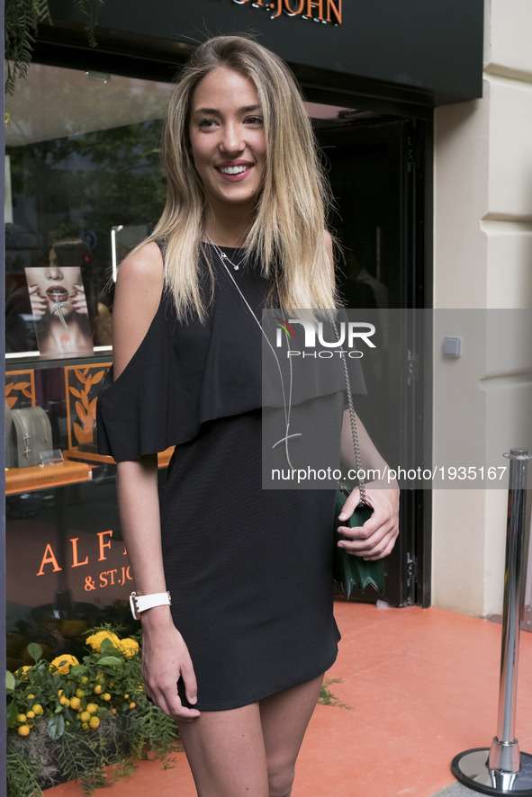 Alice Campello attends 'Alfieri & St. Johns' inaguration on May 4, 2017 in Madrid, Spain. 