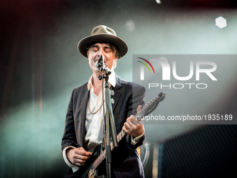 Pete Doherty at the SOS racism concert against the Front National in Paris, France on May 4, 2017. (