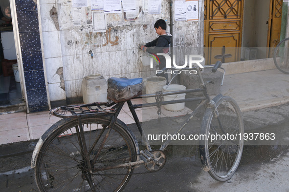 Daily life in the Douma Near Damascus area after the signing of the Cease-fire Memorandum at the Astana Conference ، Syria May 6, 2017.  