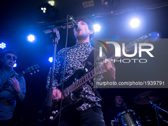 Scottish brit rock band Vida perform on stage at Water Rats, London on May 6, 2017. Vida is a five piece brit rock band from Alloa, Scotland...