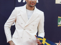 Robin Bengtsson from Sweden poses during the Red Carpet ceremony of the Eurovision song Contest, in Kiev, 7 May, 2017. The Eurovision Song C...