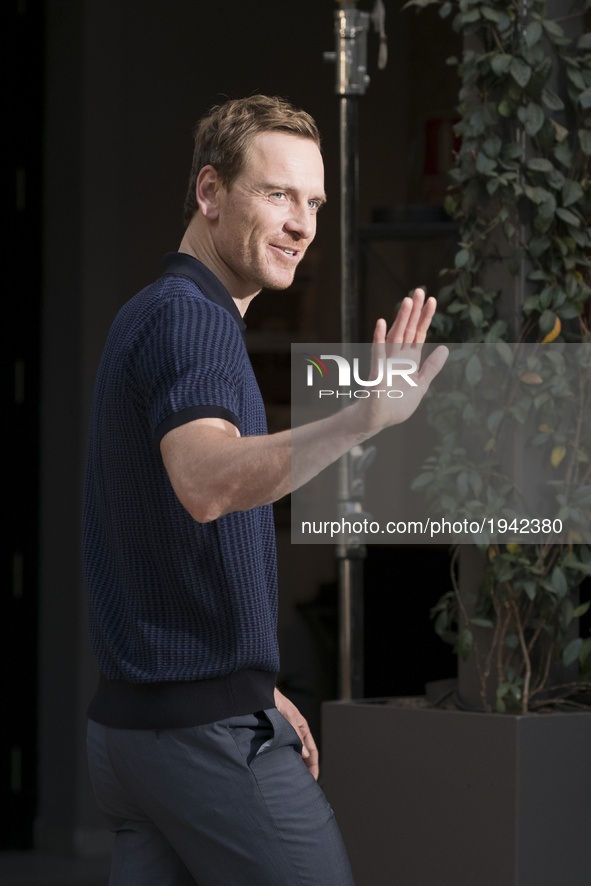 Actor Michael Fassbender attends 'Alien: Covenant' photocall at the Villa Magna hotel on May 8, 2017 in Madrid, Spain 