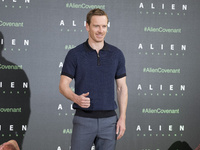 Actor Michael Fassbender attends 'Alien: Covenant' photocall at the Villa Magna hotel on May 8, 2017 in Madrid, Spain (