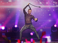Slavko Kalezic from Montenegro performs with the song 
