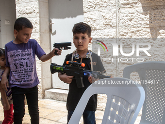 7-	Despite being in a conflict zone, children taking shelter at the Church of Saint Porphyrios, in Gaza city, played to kill each other with...