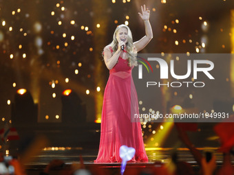 Anja Nissen from Denmark performs with the song 