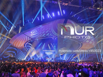 View of the stage during the Second Semi-Final of the Eurovision Song Contest, in Kiev, Ukraine, 11 May 2017. The Eurovision Song Contest (E...