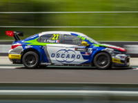 John Filippi of France and Sébastien Loeb Racing driver during the race on the Hungarian WTCC Grand Prix race day at Hungaroring on May 14,...