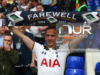 Tottenham Hotspur Fan
during Premier League match between Tottenham Hotspur and Manchester United at White Hart Lane, London,  14 May 2017 (