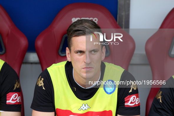 Arkadiusz Milik (SSC Napoli) during the Serie A football match between Torino FC and SSC Napoli at Olympic stadium Grande Torino on may 14,...