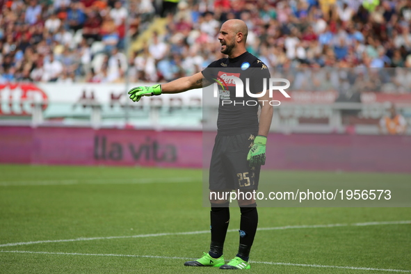 Jos Maunel Reina (SSC Napoli) during the Serie A football match between Torino FC and SSC Napoli at Olympic stadium Grande Torino on may 14,...