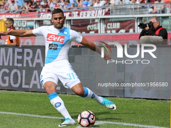 Faouzi Ghoulam (SSC Napoli) during the Serie A football match between Torino FC and SSC Napoli at Olympic stadium Grande Torino on may 14, 2...