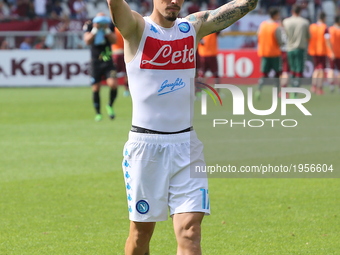 Marek Hamsik (SSC Napoli) after the Serie A football match between Torino FC and SSC Napoli at Olympic stadium Grande Torino on may 14, 2017...