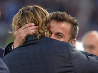 Alessandro Del Piero, Pavel Nedved, during the Italian Serie A football match between A.S. Roma and F.C. Juventus at the Olympic Stadium in...