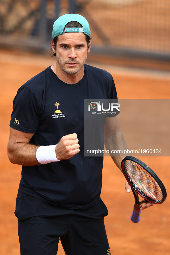 Tommy Haas (GER) on Day Three of The Internazionali BNL d'Italia 2017 at the Foro Italico on May 16, 2017 in Rome, Italy. 
