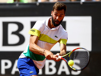 Benoit Paire (FRA) on Day Three of The Internazionali BNL d'Italia 2017 at the Foro Italico on May 16, 2017 in Rome, Italy. 
(