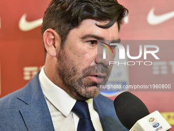 Marcelo Salas former SS Lazio player during a pre-match press conference on May 16 2017 at Stadio Olimpico in Rome, Italy.  (