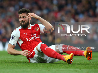 Arsenal's Olivier Giroud
during the Premier League match between Arsenal and Sunderland at The Emirates, London, England on 16 May 2017....