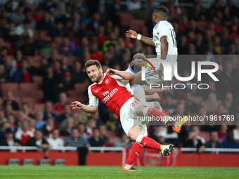 Arsenal's Shkodran Mustafi
during the Premier League match between Arsenal and Sunderland at The Emirates, London, England on 16 May 2017....