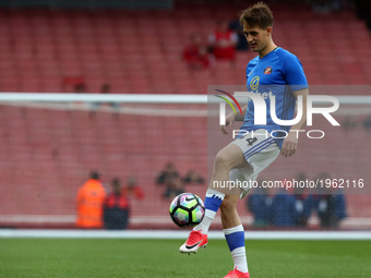 Sunderland's Adnan Januzaj
during the pre-match warm-up 
during the Premier League match between Arsenal and Sunderland at The Emirates, Lon...