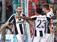 Italian Tim Cup FInal Lazio v Juventus
Leonardo Bonucci of Juventus celebrating with Daniel Alves and Paulo Dybala of Juventus after the go...