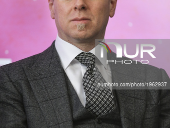 Music composer Abel Korzeniowski during the opening press conference of 10. edition of the annual Film Music Festival (Festiwal Muzyki Filmo...