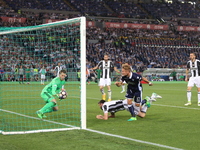 The Juventus goalkeeper Norberto Neto (Juventus FC) neutralizes a shot by Ciro Immobile during the Italian Cup final between Juventus FC and...