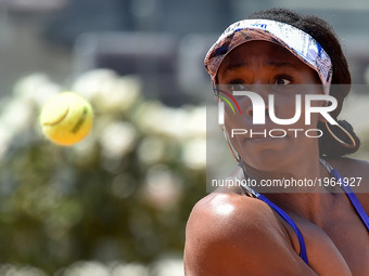 Venus Williams in action during his match against Johanna Konta - Internazionali BNL d'Italia 2017 on May 16, 2017 in Rome, Italy. (