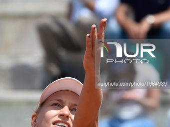 Daria Gavrilova in action during his match against Svetlana Kuznetsova - Internazionali BNL d'Italia 2017 on May 16, 2017 in Rome, Italy. (