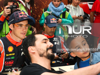  during the autograph session of WRC Vodafone Rally de Portugal 2017, at Matosinhos in Portugal on May 18, 2017. (