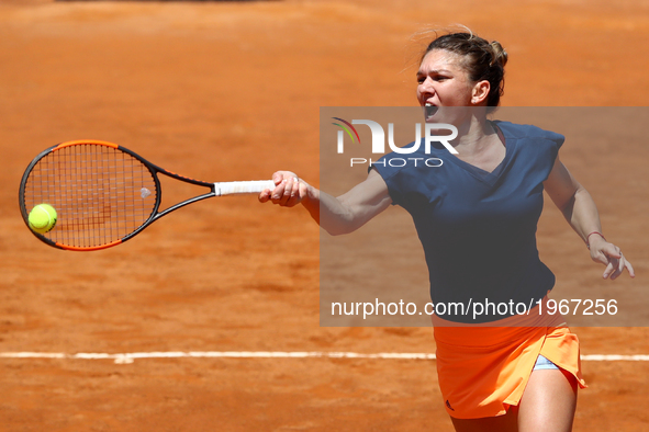 Tennis WTA Internazionali d'Italia BNL quarterfinals 
Simona Halep (ROU) at Foro Italico in Rome, Italy on May 19, 2017.
