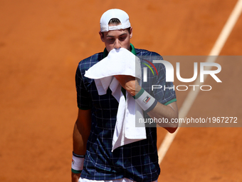 Tennis ATP Internazionali d'Italia BNL quarterfinals
John Inser (USA) at Foro Italico in Rome, Italy on May 19, 2017.
(