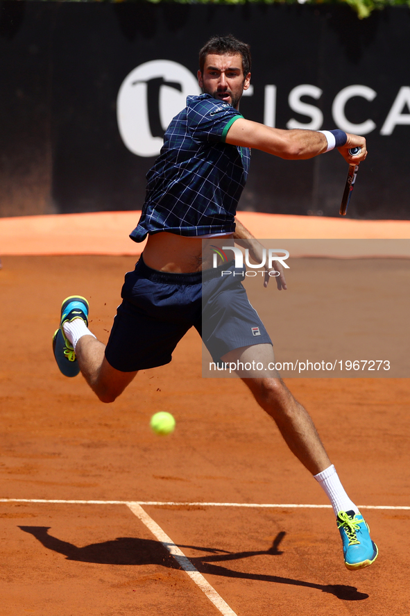 Tennis ATP Internazionali d'Italia BNL quarterfinals
Marin Cilic (CRO) at Foro Italico in Rome, Italy on May 19, 2017.
