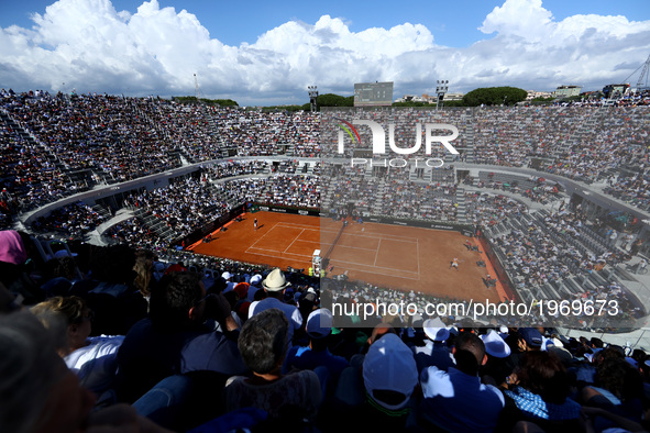 Tennis ATP Internazionali d'Italia BNL semifinal
Alexander Zverev (GER) v John Isner (USA) at Foro Italico in Rome, Italy on May 20, 2017.
 