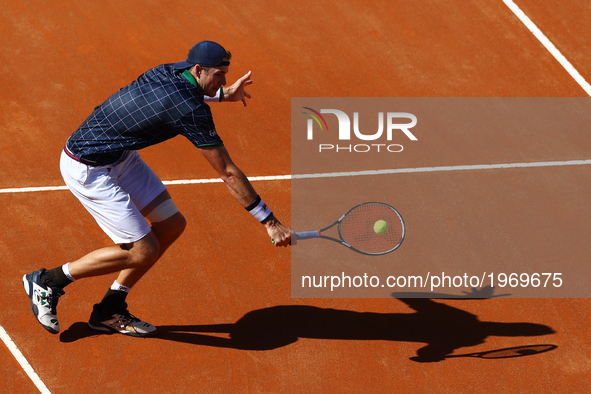 Tennis ATP Internazionali d'Italia BNL semifinal
John Isner (USA) at Foro Italico in Rome, Italy on May 20, 2017.
 