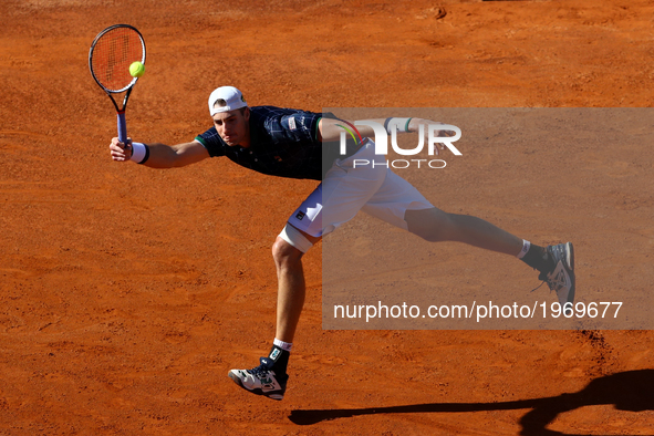 Tennis ATP Internazionali d'Italia BNL semifinal
John Isner (USA) at Foro Italico in Rome, Italy on May 20, 2017.
 