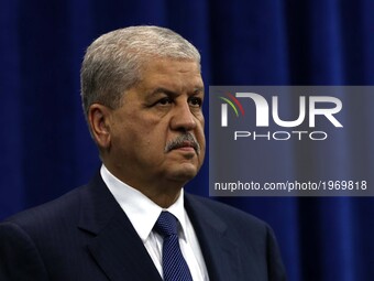 Prime Minister Abdelmalek Sellal attends graduation ceremony for 40 students of the National School of Administration (ENA) in Algiers, Alge...