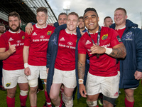 From left: Rhys Marshall, Jack O'Donoghue, Rory Scannell, Francis Saili and John Ryan of Munster pictured after the Guinness PRO12 Semi-Fina...